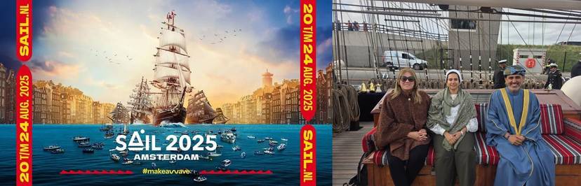 Participation of H.E Ambassador Salima Abdelhak in the opening maritime parade of SAIL Amsterdam 2025